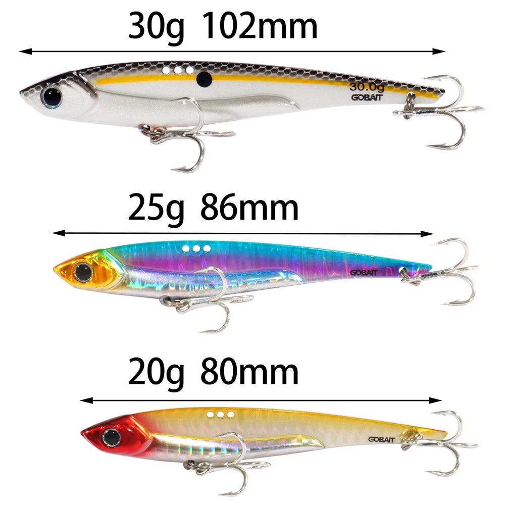 GOBAIT VIB Fishing Lure 20g 25 - Fishing Hook Treble 评论和价格