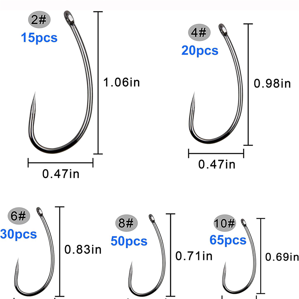 180PCS Barbless Fishing Hooks  - Fishing Hook Barbless 评论和价格