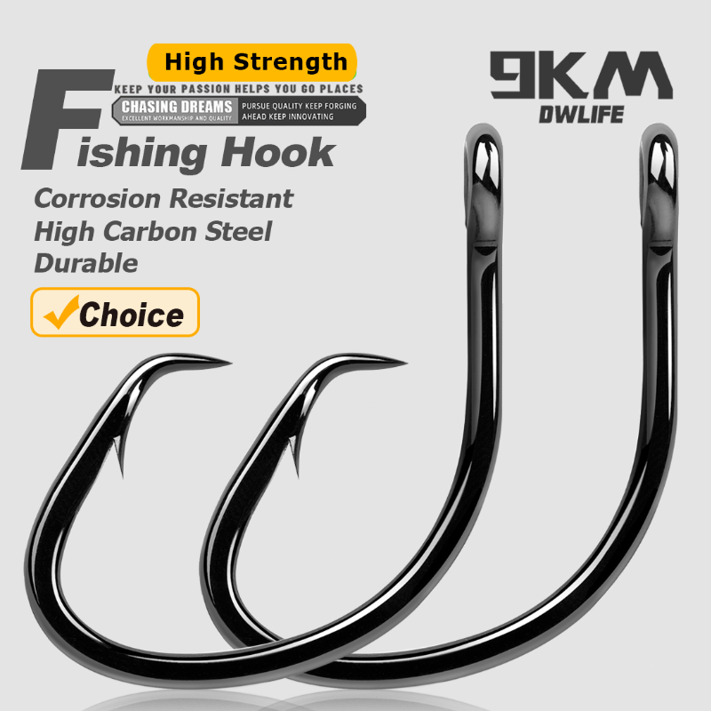 9KM Circle Hooks 25~50Pcs Salt - Fishing Hook Barbless 评论和价格