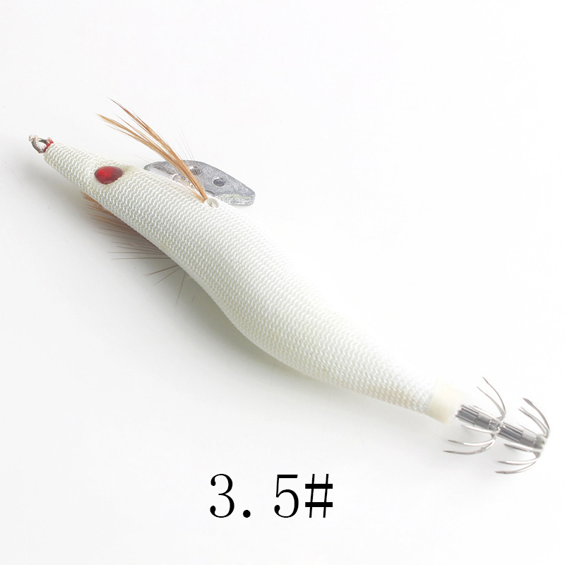 1PCS  Luminous Squid Jigs  Whi - Fishing Hook Size 评论和价格