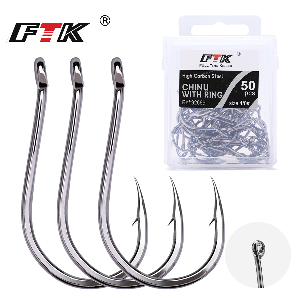 FTK CHINU Fishhook with Ring B - Fishing Hook Barbless 评论和价格