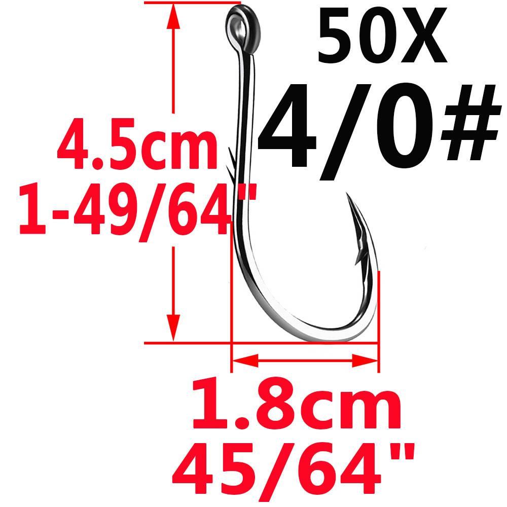 50pcs Iseama Circle Carp Eyed  - Fishing Hook Assortment 评论和价格