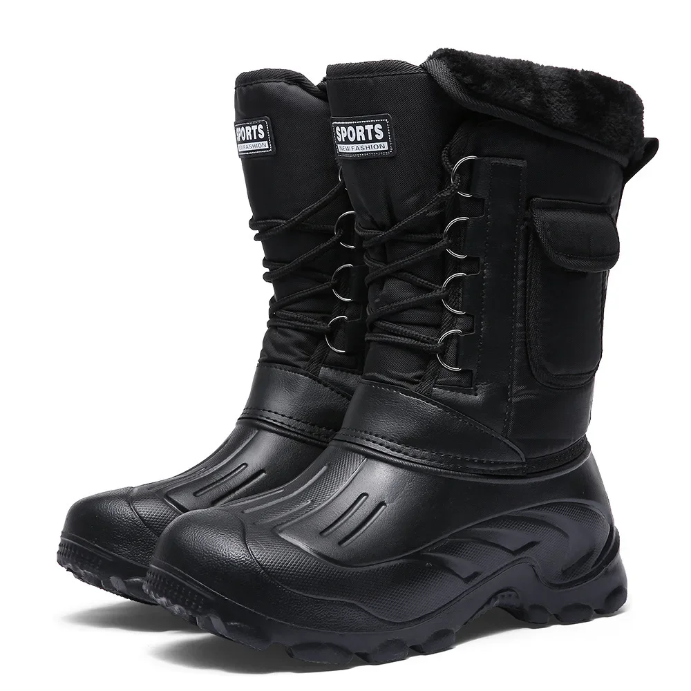Men Winter Snow Boots Outdoor  - Fishing Hook Size 评论和价格