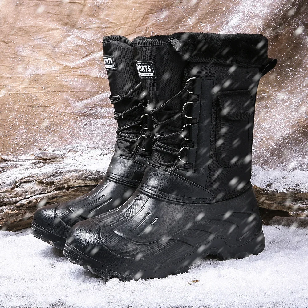Men Winter Snow Boots Outdoor  - Fishing Hook Size 评论和价格