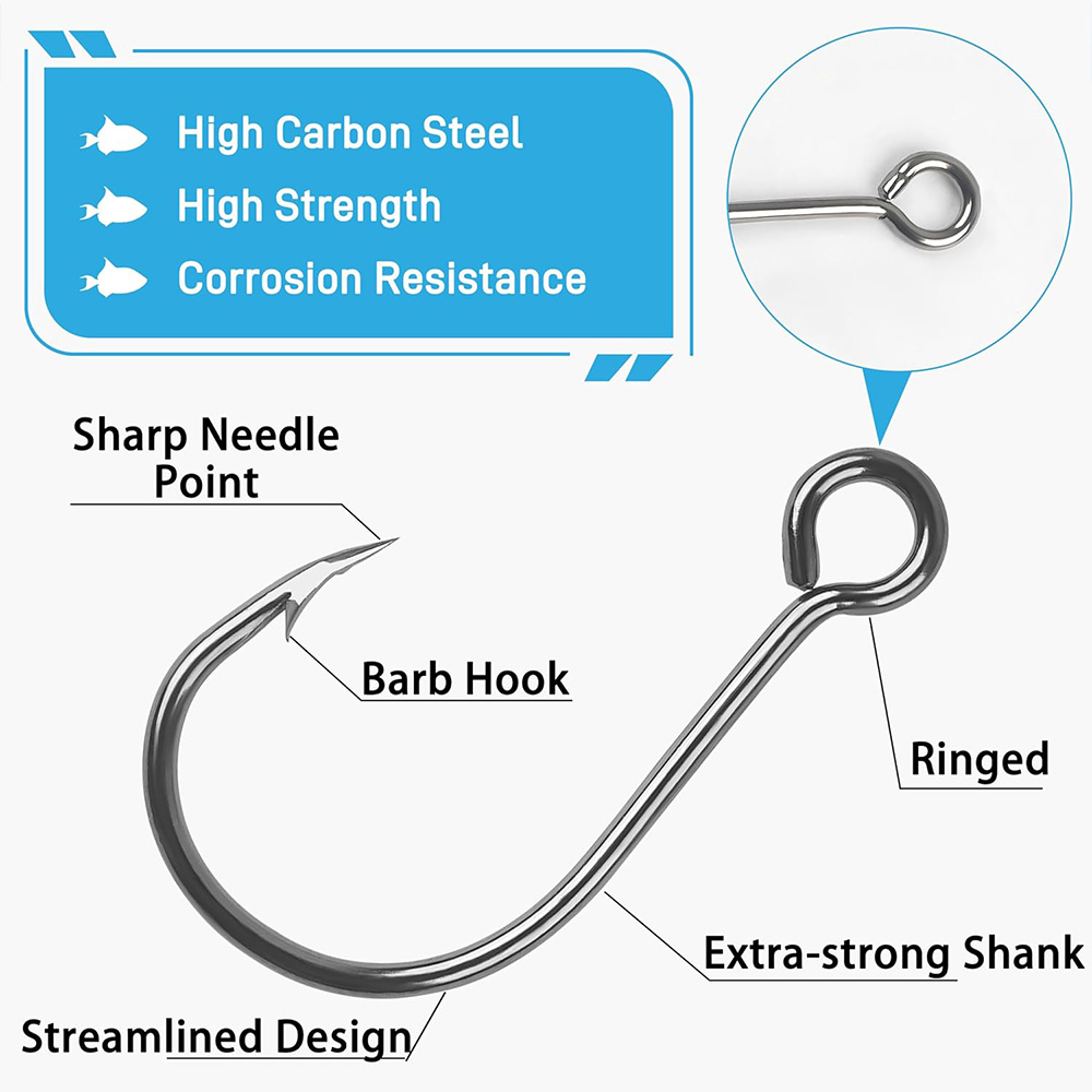 70Pcs Fishing Inline Single Ho - Fishing Hook Assortment 评论和价格