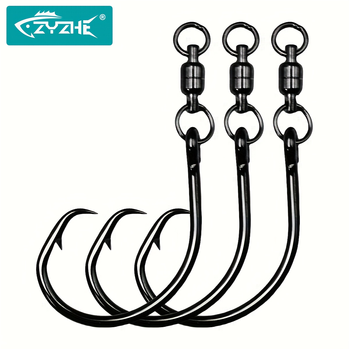 ZYZHE 3/6/9pcs Circle Hooks Wi - Fishing Hook Barbless 评论和价格